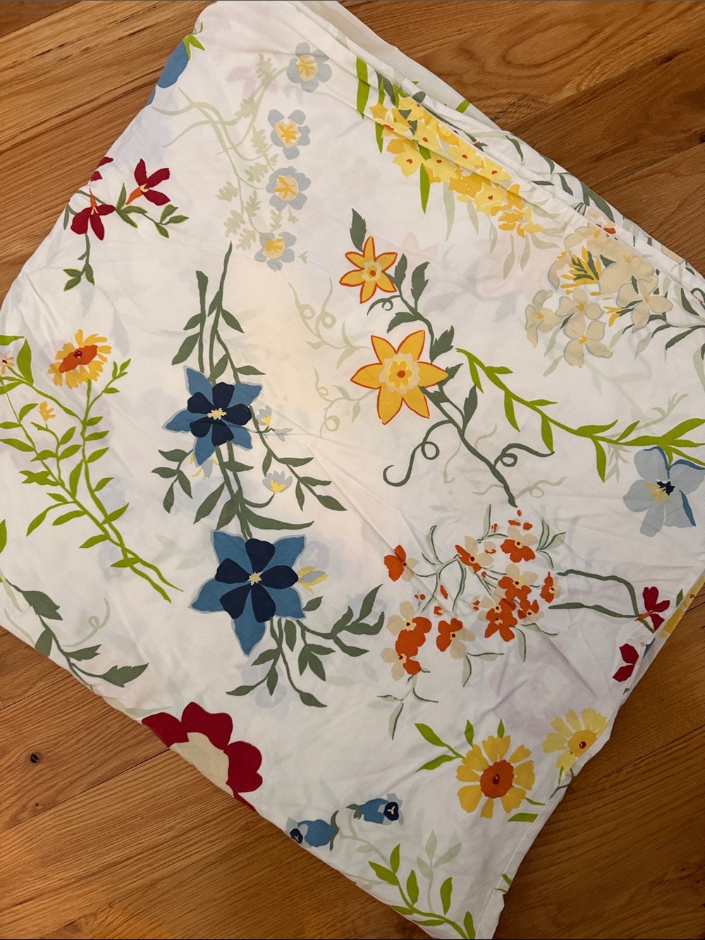Pottery Barn | Queen Floral Print Cotton Duvet Cover set w 2 Shams